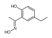 E-1-(2'-hydroxy-5'-ethylphenyl)-1-ethanone oxime结构式