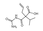 allyl-isopropyl-malonic acid-monoureide Structure