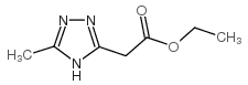 5-甲基-1H-1,2,4-三唑-3-乙酸乙酯结构式