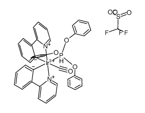 [Ir(2-phenylpyridinato)2(CO)(P(OPh)3)][OTf] Structure