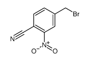 4-(溴甲基)-2-硝基苯甲腈结构式