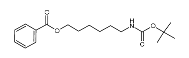 6-(tert-butoxycarbonylamino)hexyl benzoate结构式