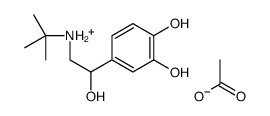 tert-butyl-[2-(3,4-dihydroxyphenyl)-2-hydroxyethyl]azanium,acetate Structure