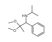 N-isopropyl-2,2-dimethoxy-1-phenylpropan-1-amine Structure