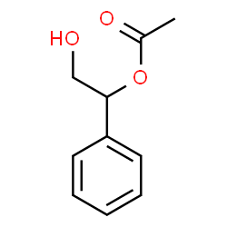 Acetic acid α-(hydroxymethyl)benzyl ester structure