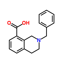 2-苄基-1,2,3,4-四氢异喹啉-8-羧酸结构式