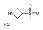 3-(Methylsulfonyl)azetidine hydrochloride (1:1) Structure