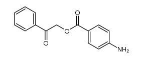2-oxo-2-phenylethyl 4-aminobenzoate结构式