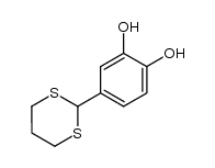 2-(3,4-dihydroxyphenyl)-1,3-propylenedithioacetal结构式