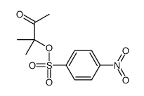(2-methyl-3-oxobutan-2-yl) 4-nitrobenzenesulfonate Structure