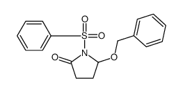 1-(benzenesulfonyl)-5-phenylmethoxypyrrolidin-2-one结构式