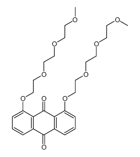 1,8-bis[2-[2-(2-methoxyethoxy)ethoxy]ethoxy]anthracene-9,10-dione Structure