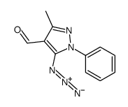 5-azido-3-methyl-1-phenylpyrazole-4-carbaldehyde Structure