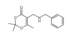 5-((benzylamino)methyl)-2,2,6-trimethyl-4H-1,3-dioxin-4-one结构式