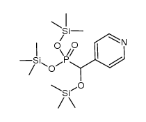 bis(trimethylsilyl) (pyridin-4-yl((trimethylsilyl)oxy)methyl)phosphonate Structure