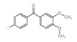 4-氯-3',4'-二甲氧基二苯甲酮结构式