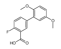 5-(2,5-dimethoxyphenyl)-2-fluorobenzoic acid结构式