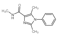 2,5-二甲基-4-甲基氨基甲酰-1-苯基咪唑结构式