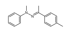 1-p-tolyl-ethanone-(methyl-phenyl-hydrazone)结构式