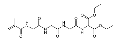 diethyl 2-(2-(2-(2-methacrylamidoacetamido)acetamido)acetamido)malonate Structure