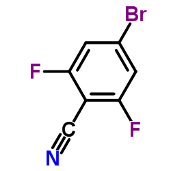 4-溴-2,6-二氟苯腈结构式