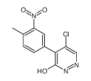 5-氯-4-(4-甲基-3-硝基苯基)吡嗪-3(2H)-酮结构式