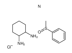 chloro(1,2-cyclohexanediamine-N,N')((methylsulfinyl)benzene-S)platinum(I)结构式