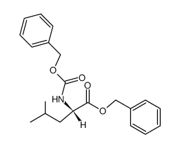 benzyloxycarbonyl-L-leucine benzyl ester Structure