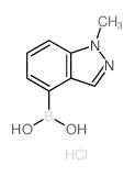 (1-Methyl-1H-indazol-4-yl)boronic acid hydrochloride Structure