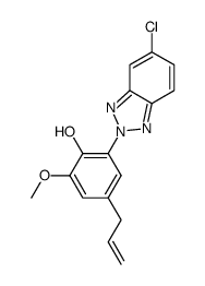 4-allyl-2-(5-chloro-2H-benzo[d][1,2,3]triazol-2-yl)-6-methoxy-phenol Structure