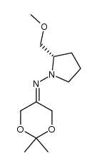 (S)-(+)-1-(2,2-Dimethyl-1,3-dioxan-5-ylideneamino)-2-methoxymethylpyrrolidine Structure