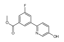 methyl 3-fluoro-5-(5-hydroxypyridin-2-yl)benzoate Structure