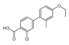 2-chloro-4-(4-ethoxy-2-methylphenyl)benzoic acid Structure