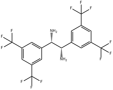 (1S,2S)-1,2-双(3,5-双(三氟甲基)苯基)乙烷-1,2-二胺结构式
