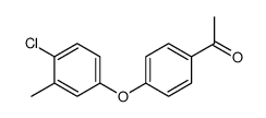 1-(4-(4-氯-3-甲基苯氧基)苯基)乙酮结构式