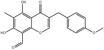 8-醛基麦冬高黄酮B结构式