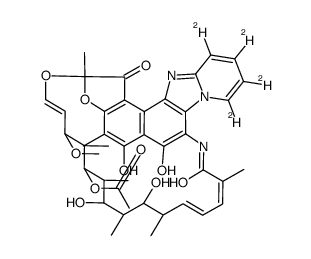 11-Desmethyl Rifaximin-d4结构式