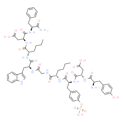 cholecystokinin (25-33), Tyr(25)-Nle(28,31)- Structure