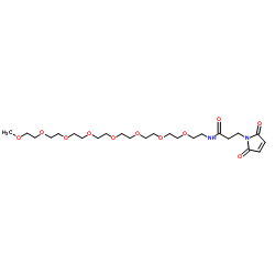 甲基-PEG8-琥珀酰亚胺结构式
