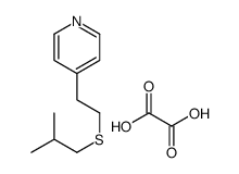 4-[2-(2-methylpropylsulfanyl)ethyl]pyridine,oxalic acid结构式