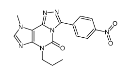 9-methyl-3-(4-nitrophenyl)-6-propyl-[1,2,4]triazolo[3,4-f]purin-5-one结构式