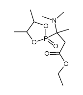 ethyl 3-(4,5-dimethyl-2-oxido-1,3,2-dioxaphospholan-2-yl)-3-(dimethylamino)butanoate结构式