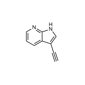 3-乙炔基-1H-吡咯并[2,3-b]吡啶结构式