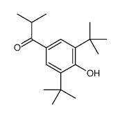 1-(3,5-ditert-butyl-4-hydroxyphenyl)-2-methylpropan-1-one结构式
