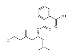 2-[(4S)-8-chloro-2-methyl-6-methylideneoct-2-en-4-yloxycarbonyl]benzoic acid Structure