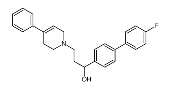 1-[4-(4-fluorophenyl)phenyl]-3-(4-phenyl-3,6-dihydro-2H-pyridin-1-yl)propan-1-ol Structure