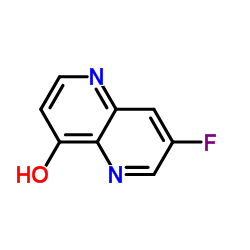 7-Fluoro-1,5-naphthyridin-4-ol Structure