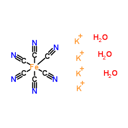 亚铁氰化钾三水合物结构式