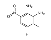 4-fluoro-3-methyl-6-nitrobenzene-1,2-diamine Structure