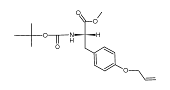 (S)-methyl 3-(4-(allyloxy)phenyl)-2-((tert-butoxycarbonyl)amino)propanoate结构式